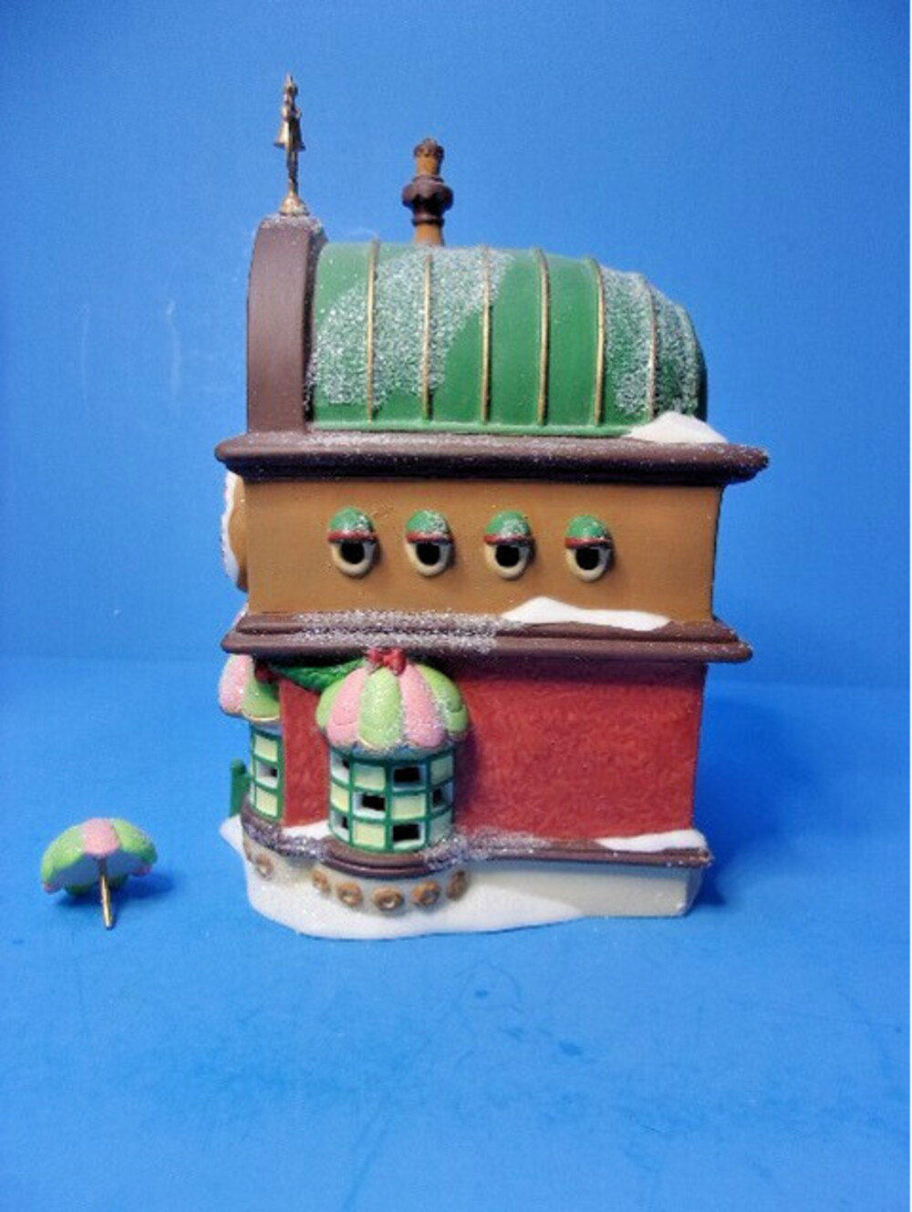 Dept 56 Mini Donut Shop North Pole Elf Land Series Village Lighted House IOB - Picture 3 of 8